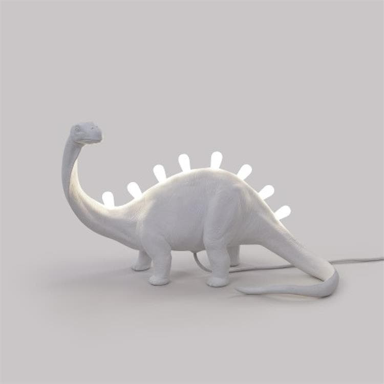Lampe à poser Dinosaure USB H33.5cm BRONTOSAURE Blanc