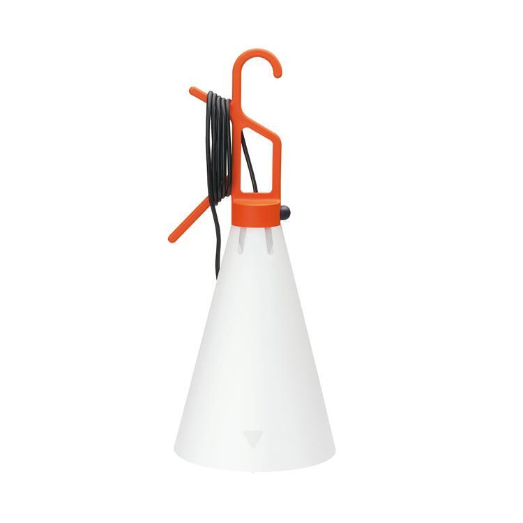 Lampe à poser LED Résine recyclée H53cm MAYDAY Orange
