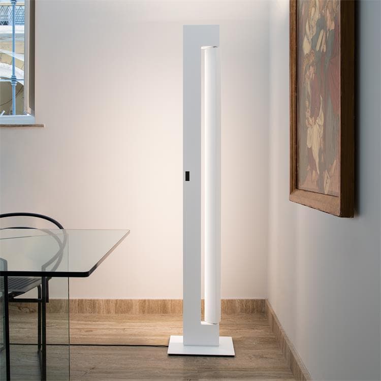 Lampadaire LED Métal H 178cm ARA Blanc