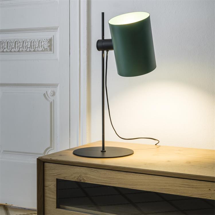 Lampe à poser orientable Métal H55cm GUADALUPE Noir et vert