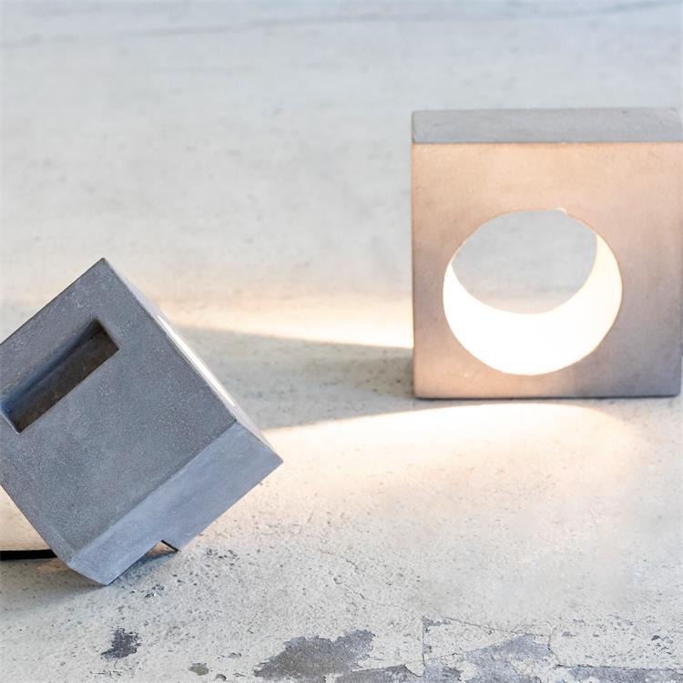 Lampe de sol en imitation béton H15cm FCK béton