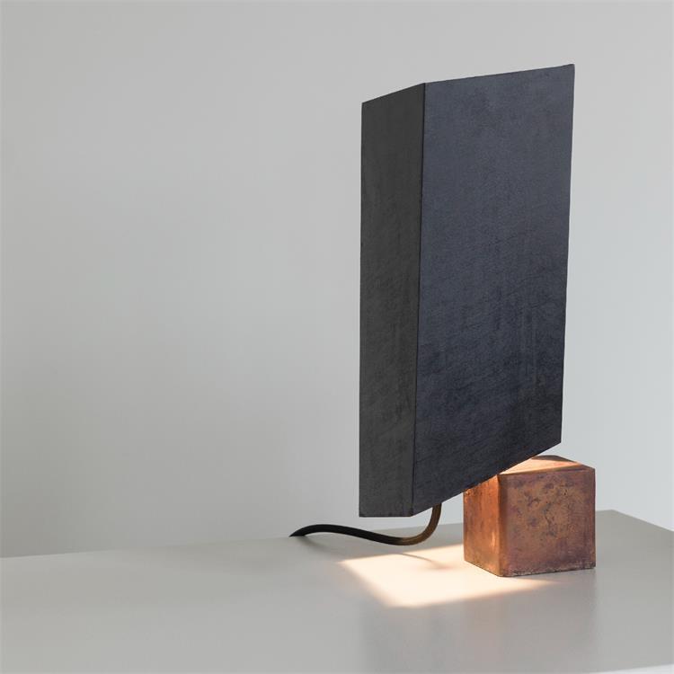 Lampe de table en acier H36.5cm KYOTO gris