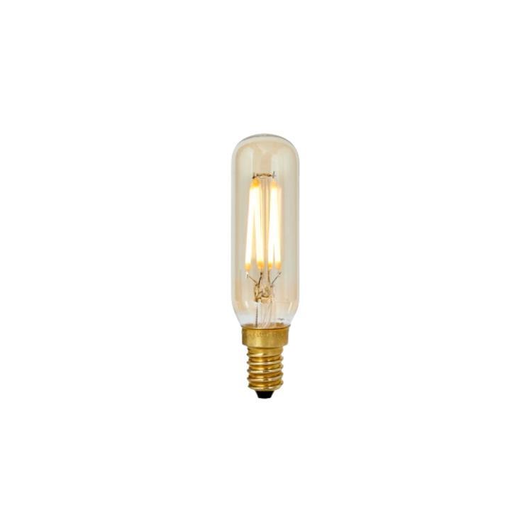 4W TOTEM II-Ampoule LED filament Tubulaire E27 H21cm Ø3cm 2200K 4W = 30W 320 Lumens Dimmable Ambrée