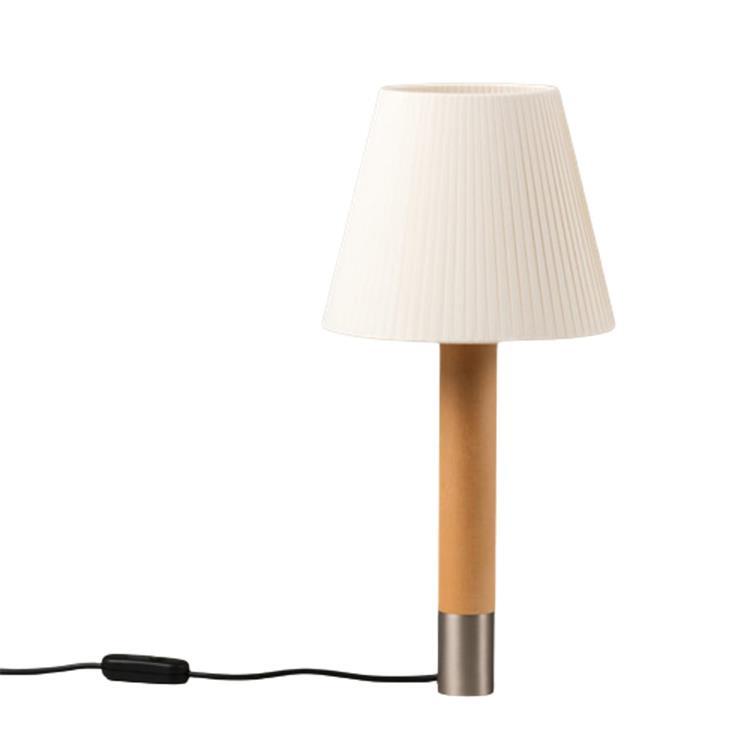 basica m1-lampe à poser bois/ruban naturel h52cm
