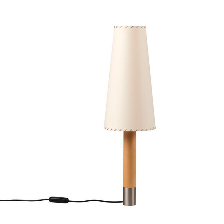 basica m2-lampe à poser bois/parchemin h71cm