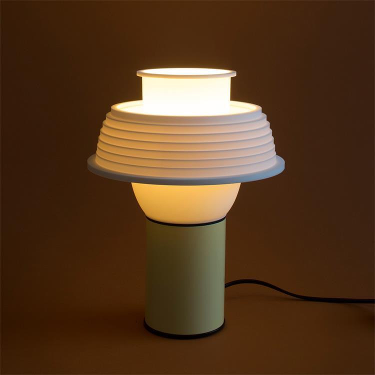 Lampe à poser Silicone H28.5cm TL2 jaune blanc