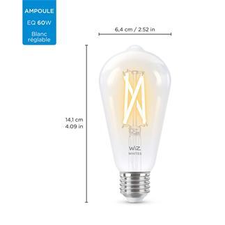 Ampoules LED E27 Blanc Froid 12W 6000K 1400LM Ampoule Mais Quivalent Ampoule  Halogène 100W, Ampoule E27 Candélabre Led E27 Edison Led Lamp Non Dimmable,  Lot de 4 [Classe énergétique A+] 