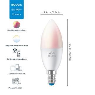 STANDARD Ampoule LED connectée E27 13W=100W 1521lm change de couleur Ø8cm  Blanc Wiz - LightOnline