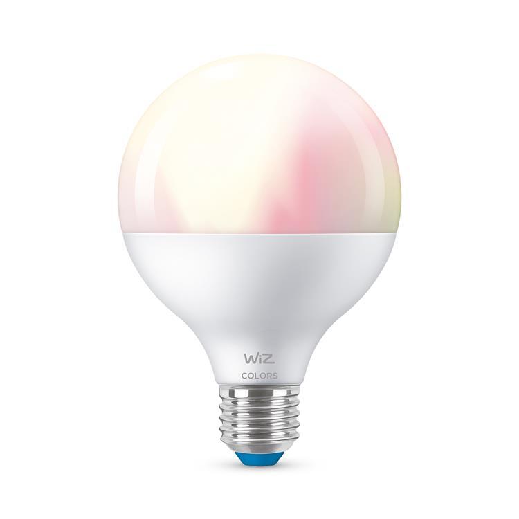 Ampoule LED connectée E27 11W=75W 1055lm change de couleur Ø9.5cm GLOBE Blanc