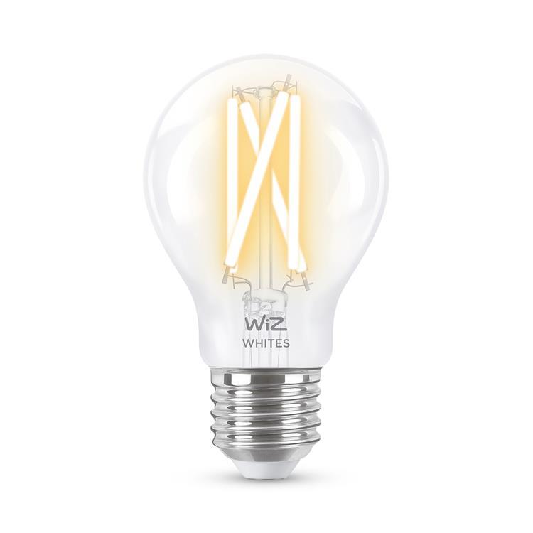 Ampoule LED connectée filament E27 6.7W=60W 806lm dimmable blanc chaud blanc froid Ø6cm STANDARD Transparent