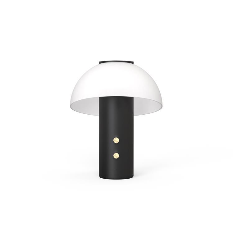 PICCOLO-Lampe à poser LED sans fil Enceinte Métal/Verre H30cm