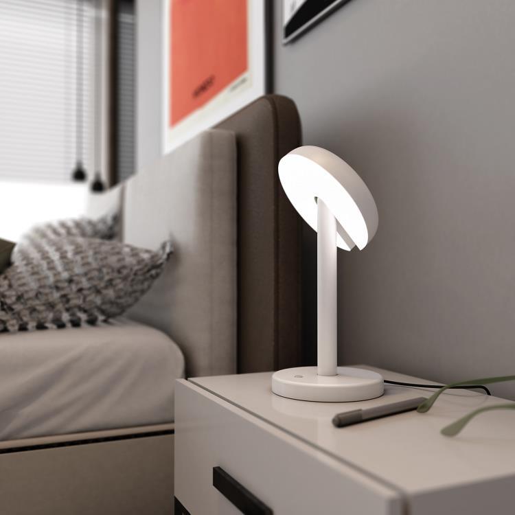 Lampe à poser LED Ø15.5cm CABRIOLETTE Blanc