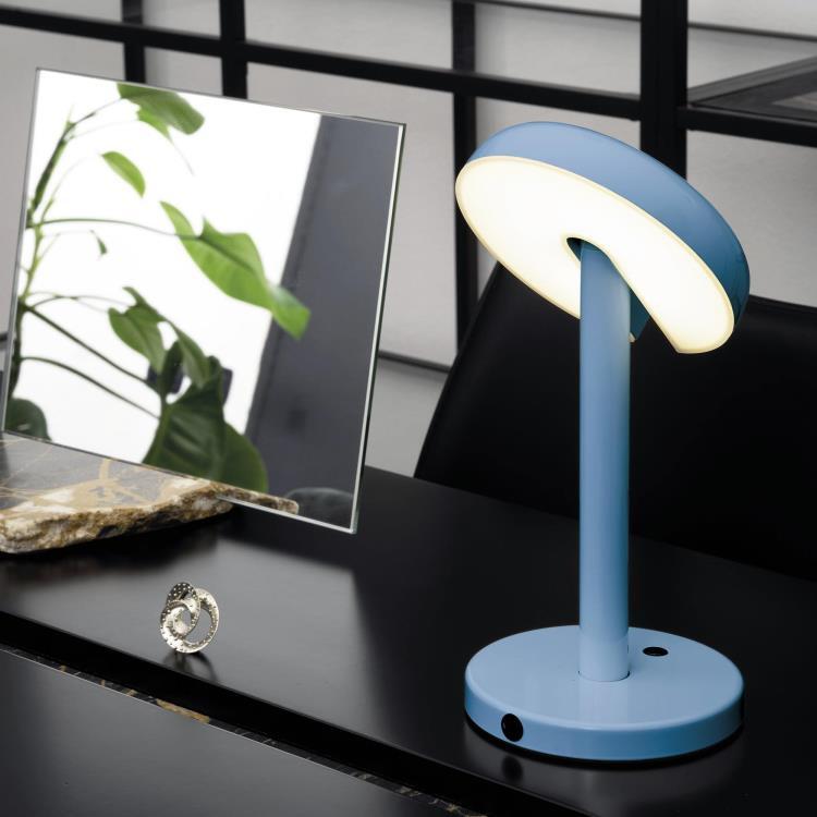 Lampe à poser LED Ø15.5cm CABRIOLETTE Bleu