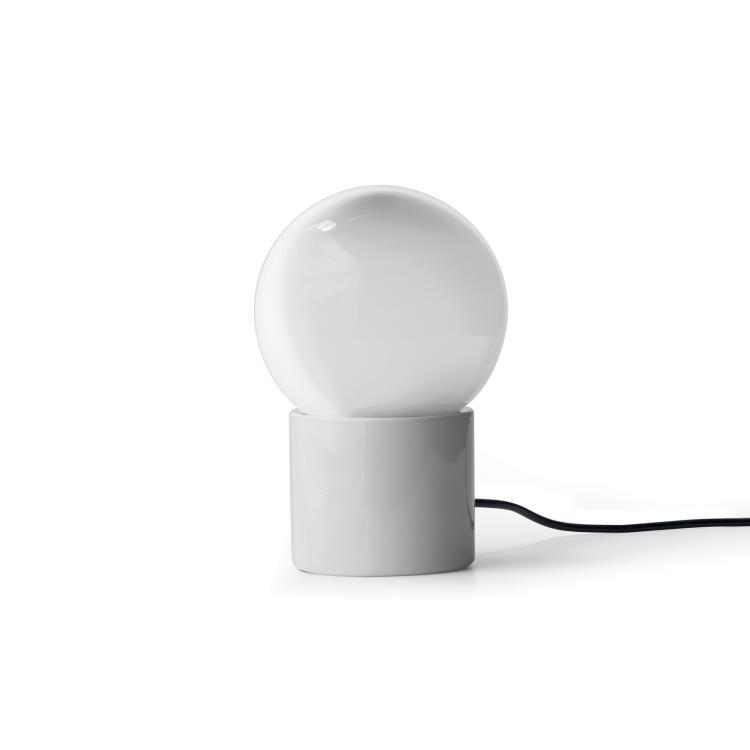 Lampe à poser LED Métal/Verre H23cm PULCE Blanc