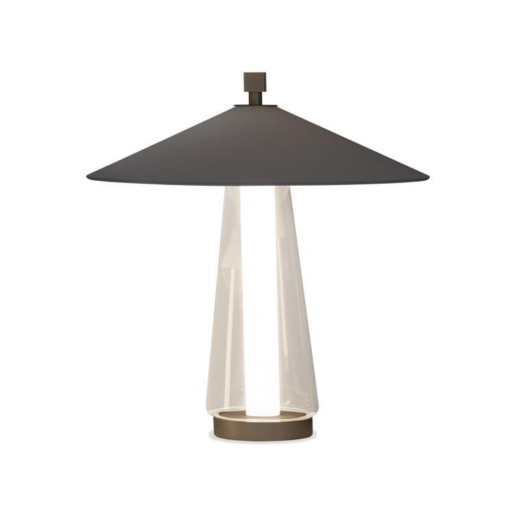 Lampe à poser LED avec Variateur Métal Ø50cm ASIA Bronze / Gris