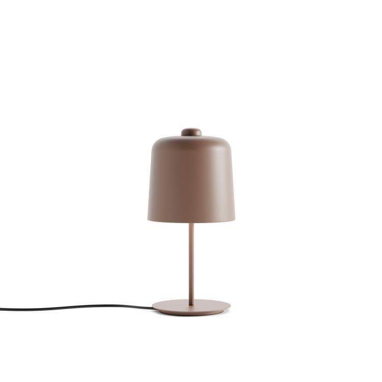 Lampe à poser aluminium et bioplastique LED H42cm ZILE Marron