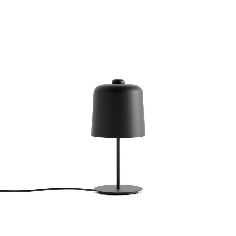 Lampe à poser aluminium et bioplastique LED H42cm ZILE Noir