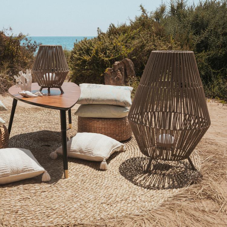 Lampe à poser d'extérieur H32.5cm CONTA 30 taupe