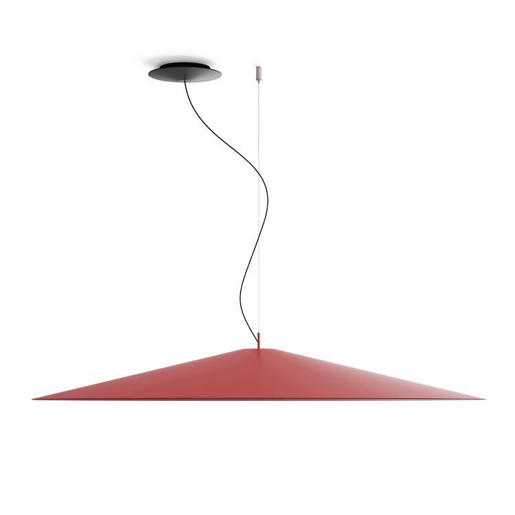 Suspension LED aluminium Ø110cm KOINÈ Rouge