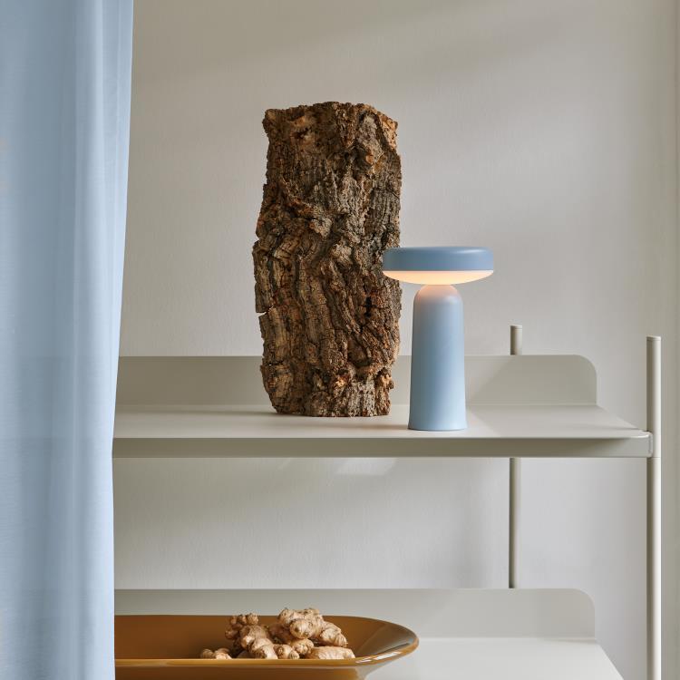 Lampe à poser sans fil d'extérieur H21.5cm EASE Bleu clair