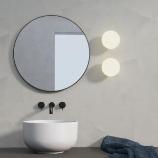 Applique murale LED pour miroir et salle de bain avec lampe dirigeable en  verre