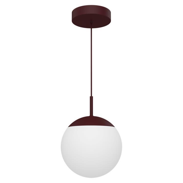 Suspension Verre Ø25cm MOOON! Cerise noire