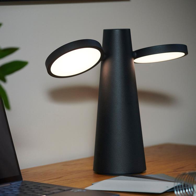 Lampe à poser d'extérieur sans fil 2 lumières dimmable H27cm OTO Reglisse