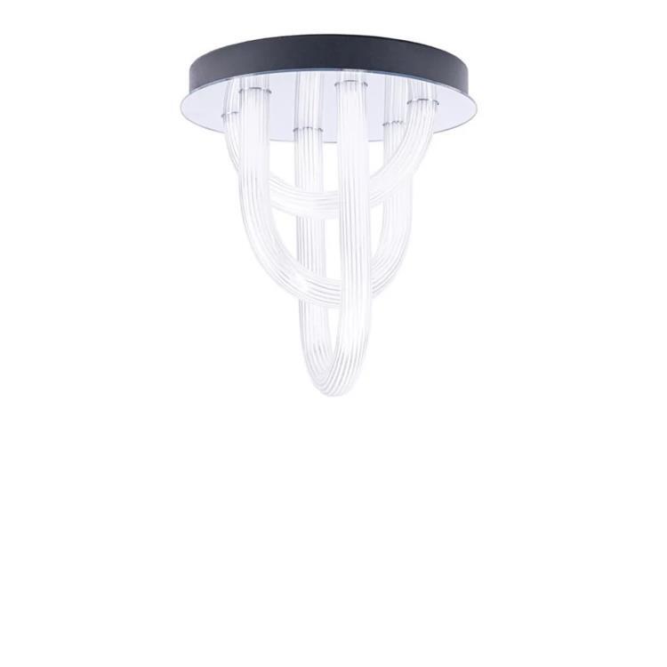 Plafonnier LED avec dimmer H39cm OORT Blanc miroir