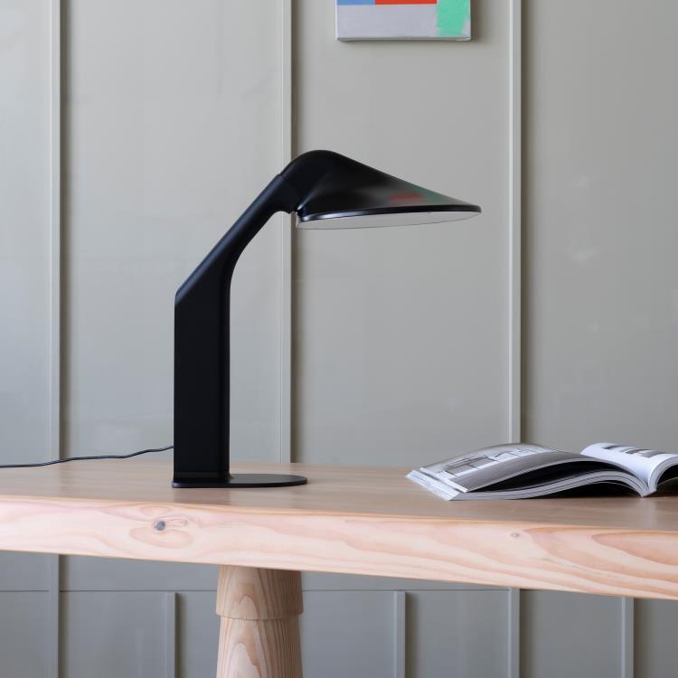 Lampe à poser avec interrupteur et variateur intégré Acier H42cm NIWAKI Noir