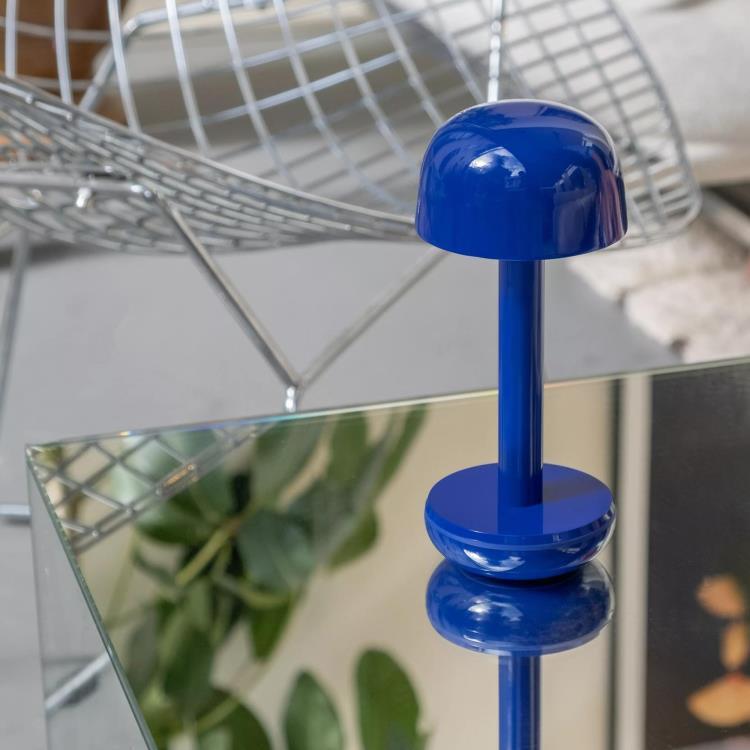 Lampe à poser LED d'extérieur sans fil & rechargeable H21.2cm TWO Bleu Cobalt