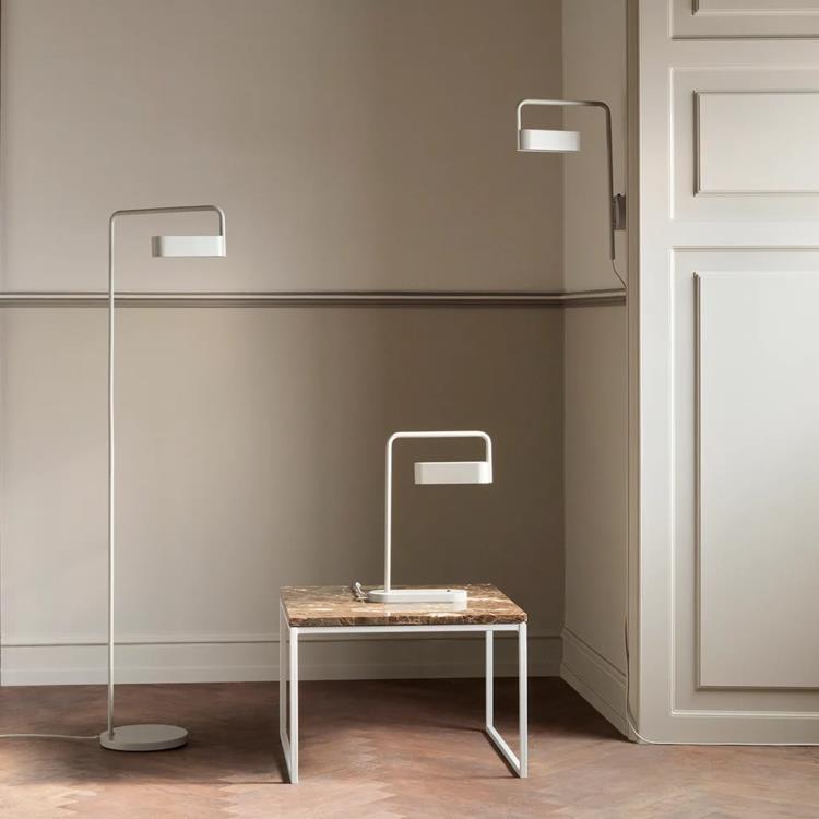 Lampadaire Métal H133cm SCRIBE gris mat