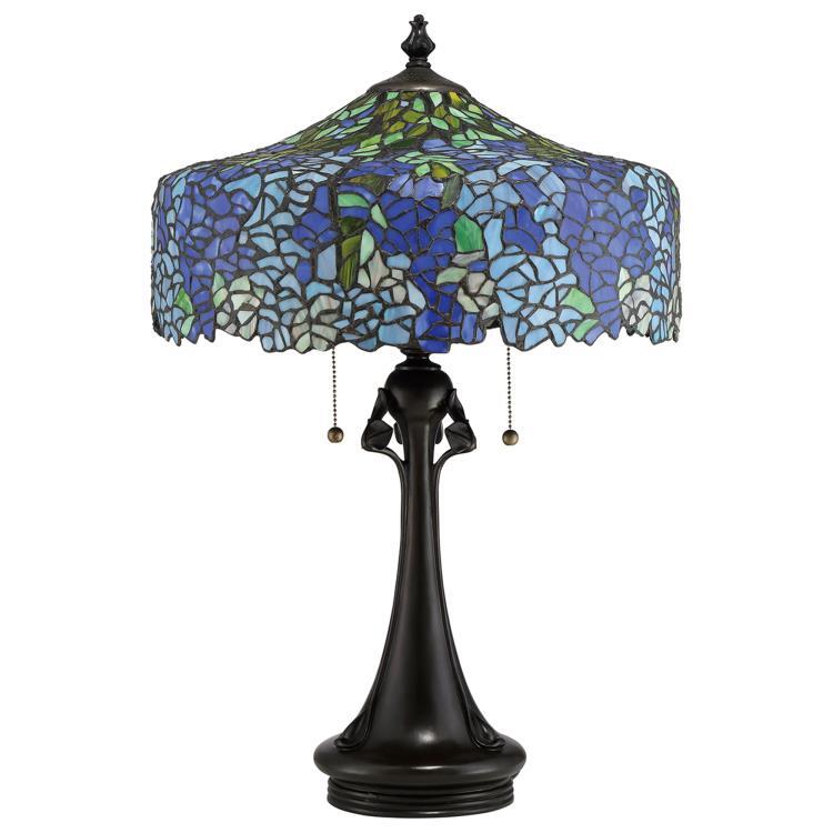 Lampe à poser Tiffany Métal / Verre H69cm COBALT Multicolore