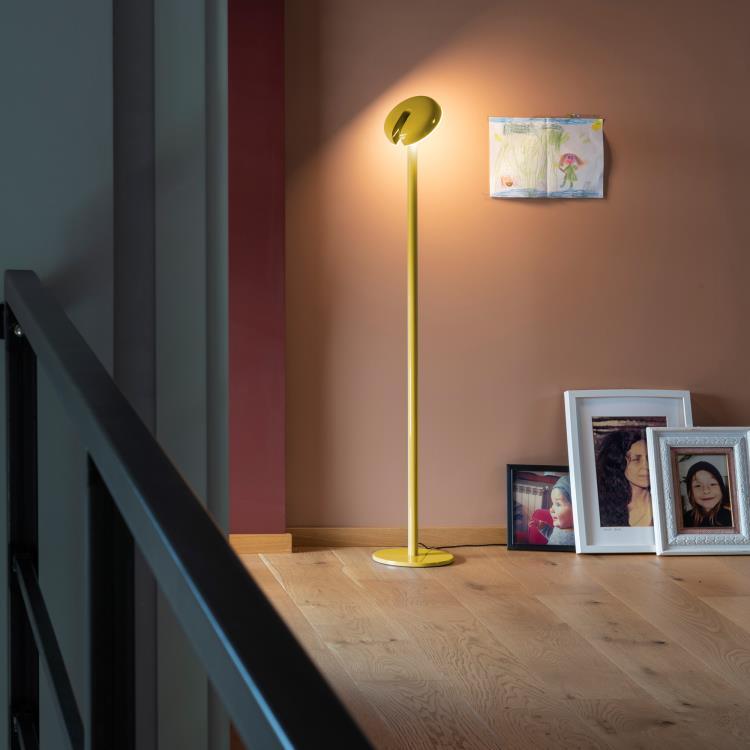 Lampadaire LED Métal H115cm CABRIOLETTE Jaune