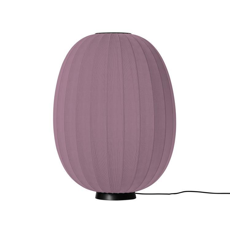 Lampe de sol ovale polyester tricoté Ø65cm KNIT WIT LEVEL Burgundy