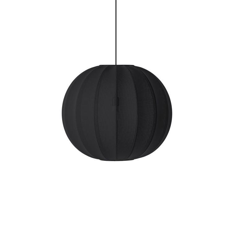 Suspension ronde polyester tricoté Ø60cm KNIT WIT ROUND Herbe
