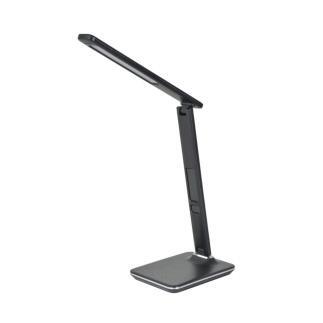 Lampe de bureau LED 7W avec interrupteur tactile et porte-stylo. Noir