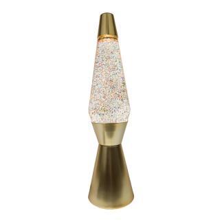 BULLET Lampe lave Métal/Verre H40cm Doré glitter Fisura - LightOnline