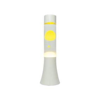 LAVA MINI Lampe lave Métal/Verre H33cm Jaune et blanc Fisura - LightOnline