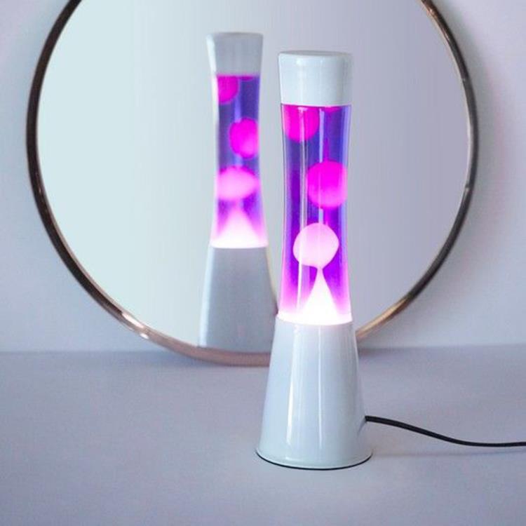 Lampe lave Métal/Verre H39cm TOWER Violet Very Peri