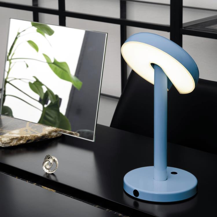 Lampe LED sans fil H28cm CABRIOLETTE CORDLESS bleu foncé