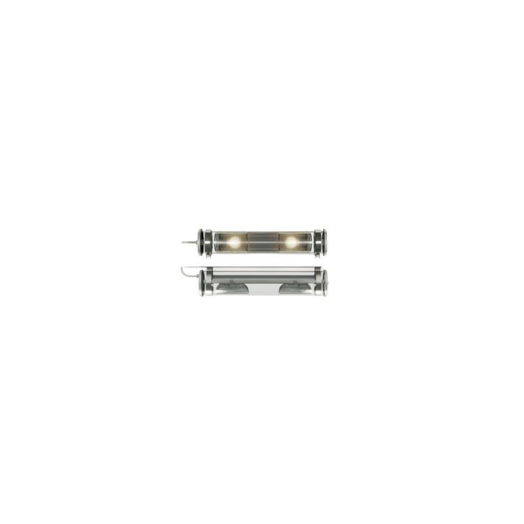 Suspension LED dimmable Métal L68cm RIMBAUD silver
