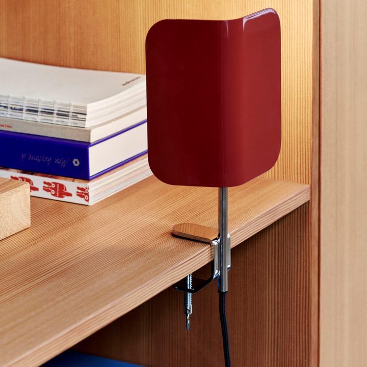 Lampe à pincer avec câble H27cm APEX CLIP marron rouge