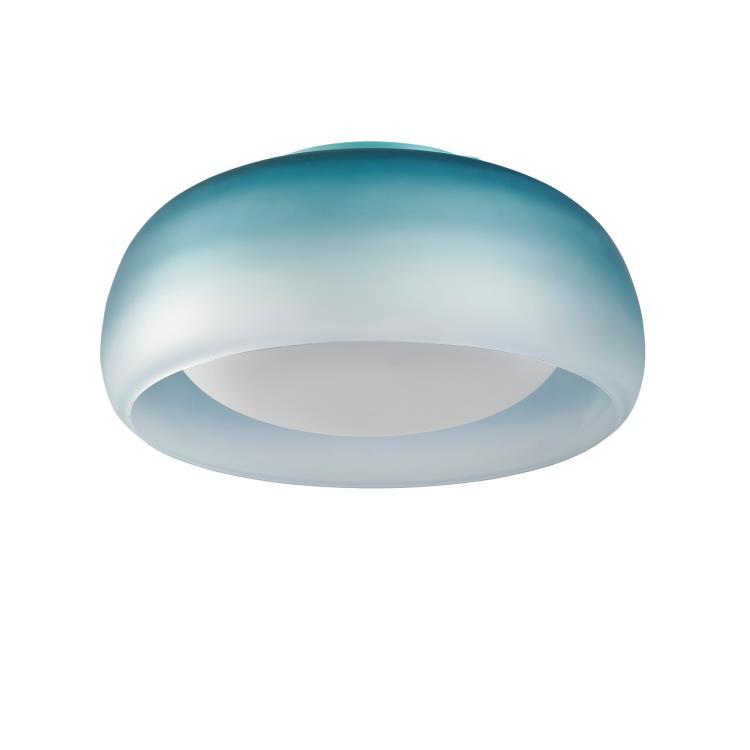 Plafonnier/Applique murale LED Verre dimmable Ø40cm MEDUSA Bleu