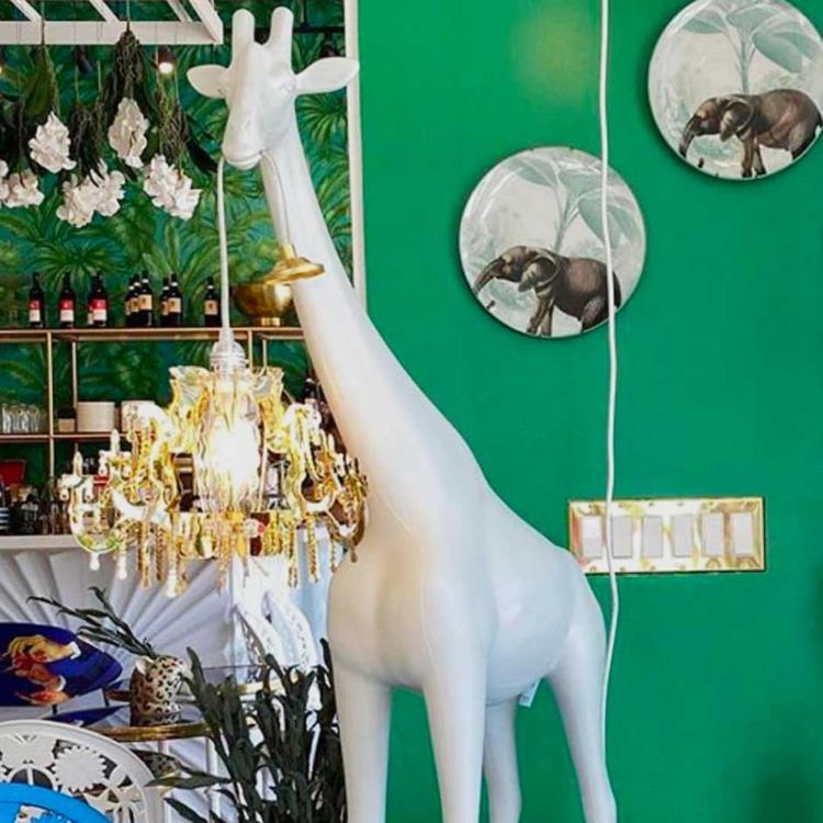 Lampadaire Girafe H100cm GIRAFFE IN LOVE XS Blanc