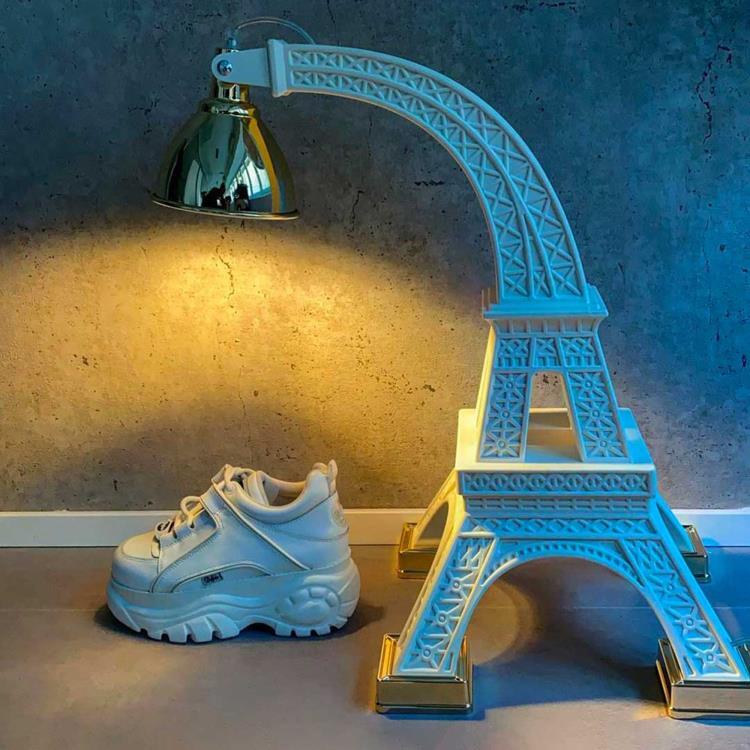 Lampe à poser Tour Eiffel H60cm PARIS M Blanc