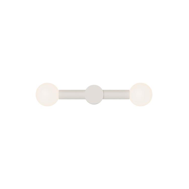 Applique murale Duo éclairage direct L49cm RIGOBERTA blanc mat