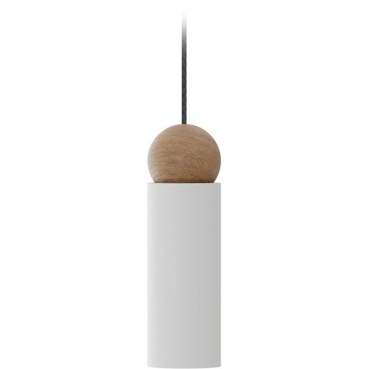 Suspension Métal/Bois H20cm ROCIO Blanc