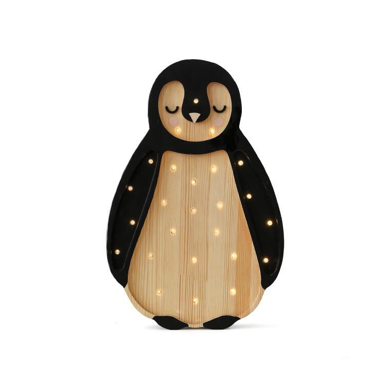 Lampe à poser LED Pingouin H22cm BABY PENGUIN Artic Wood