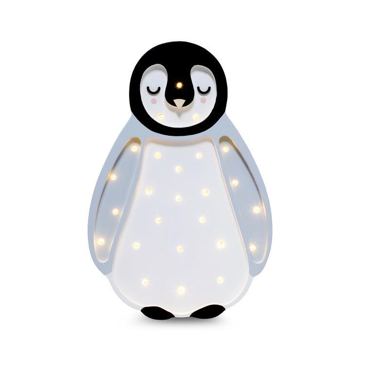 Lampe à poser LED Pingouin H22cm BABY PENGUIN gris clair
