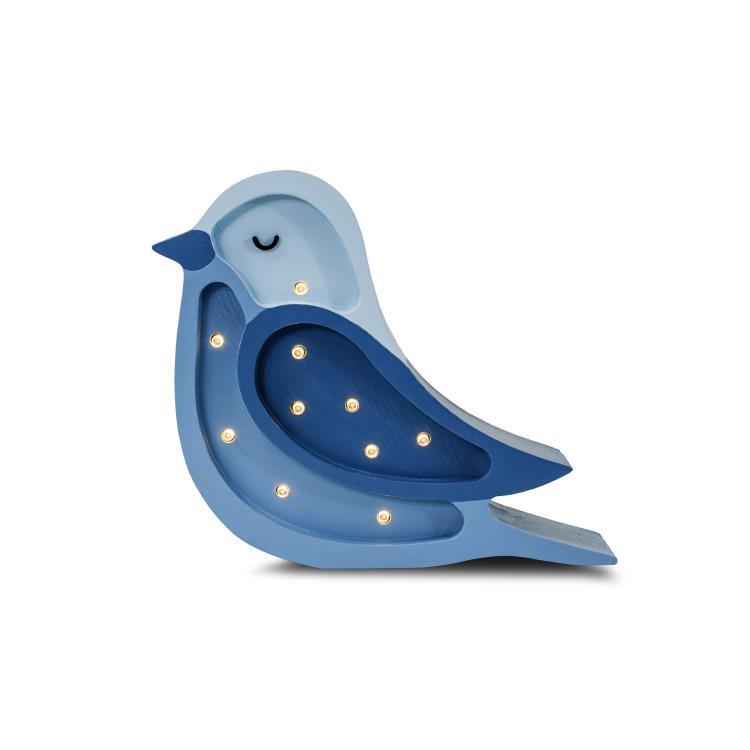 Lampe à poser LED Oiseau H20cm BIRD MINI bleu denim